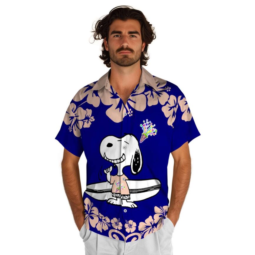 Customized Birthday Surfing Snoopy Hawaiian Shirt New Arrival