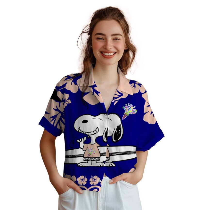 Customized Birthday Surfing Snoopy Hawaiian Shirt Top rated