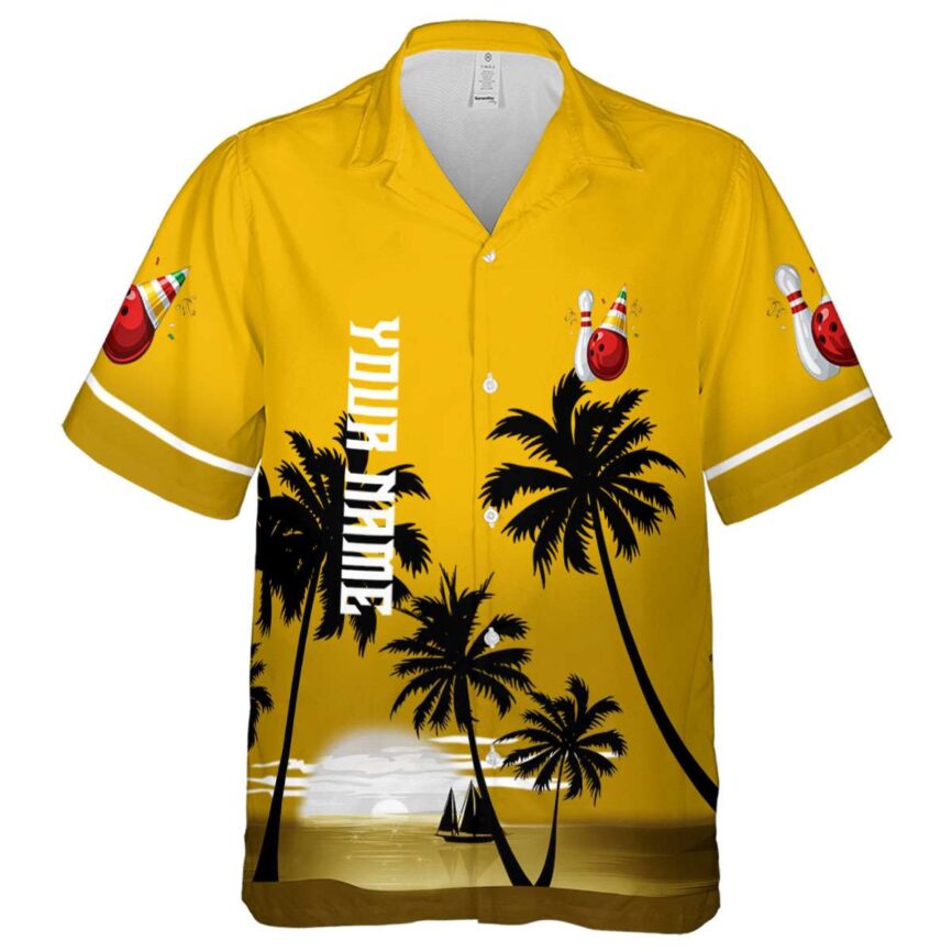 Customized Bowling Ocean Sunset Hawaiian Shirt Fashion forward