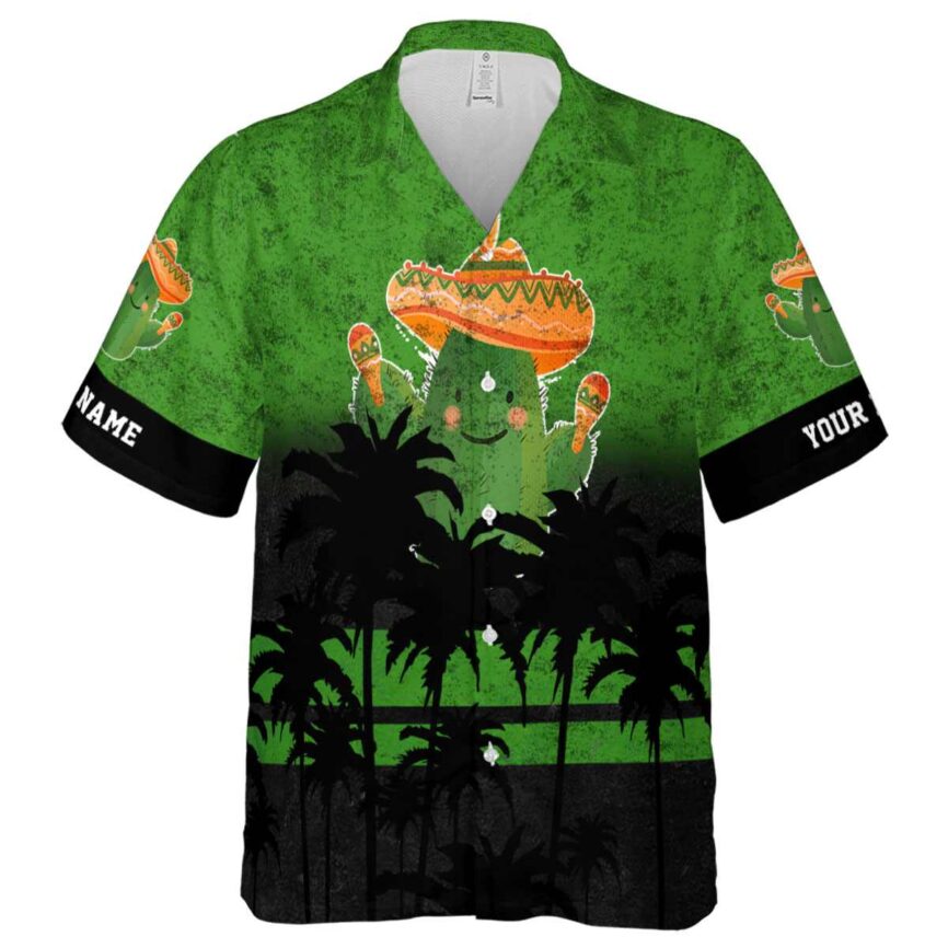 Customized Cactus Sunset Gradient Hawaiian Shirt Fashion forward