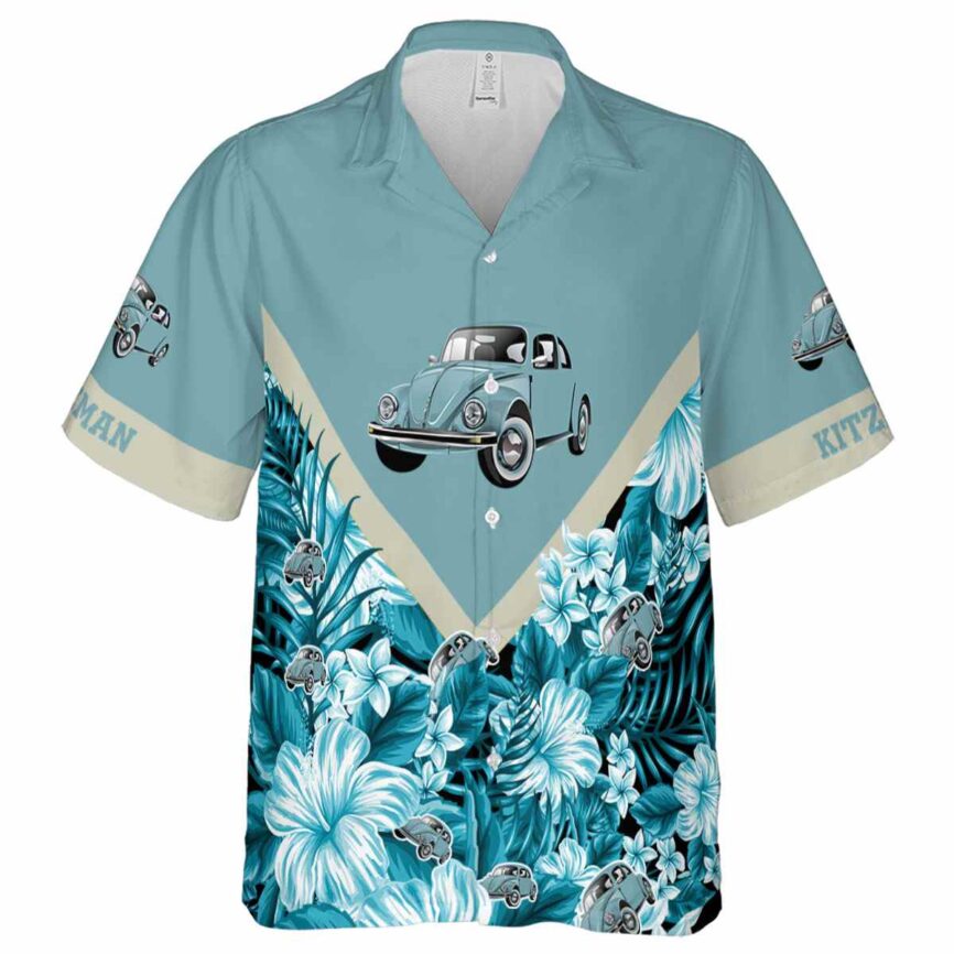 Customized Car Bold Floral Number Hawaiian Shirt Fashion forward