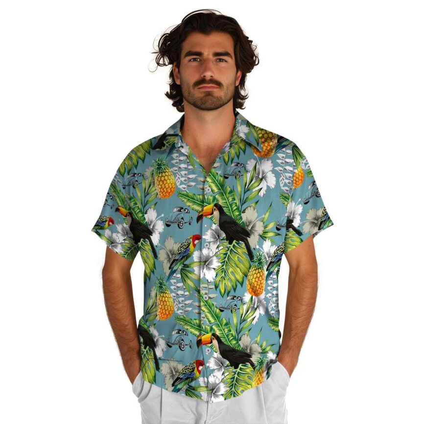 Customized Car Toucan Bird Hawaiian Shirt New Arrival