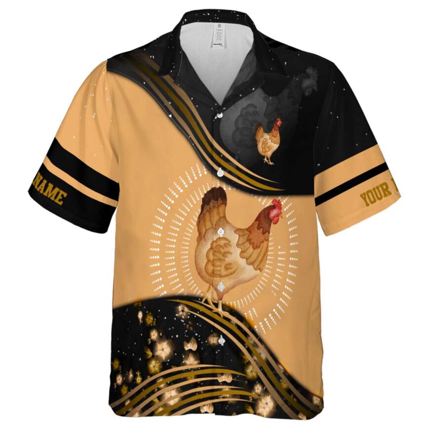 Customized Chicken Dynamic Swirl Hawaiian Shirt Fashion forward