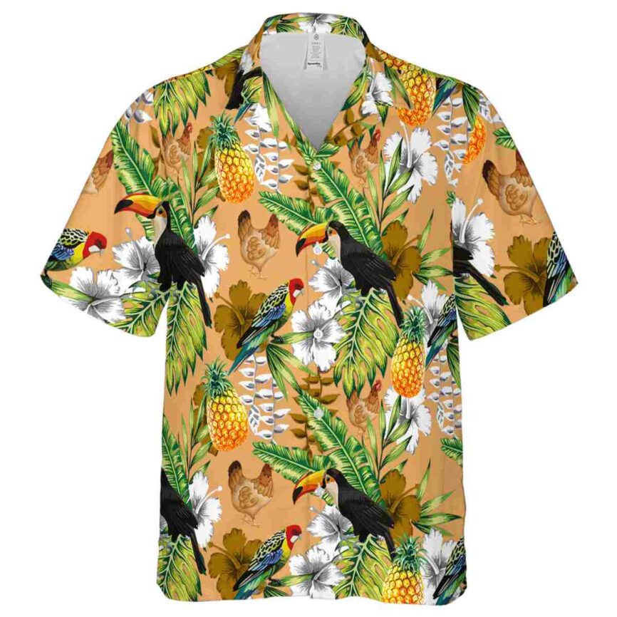 Customized Chicken Toucan Bird Hawaiian Shirt Fashion forward