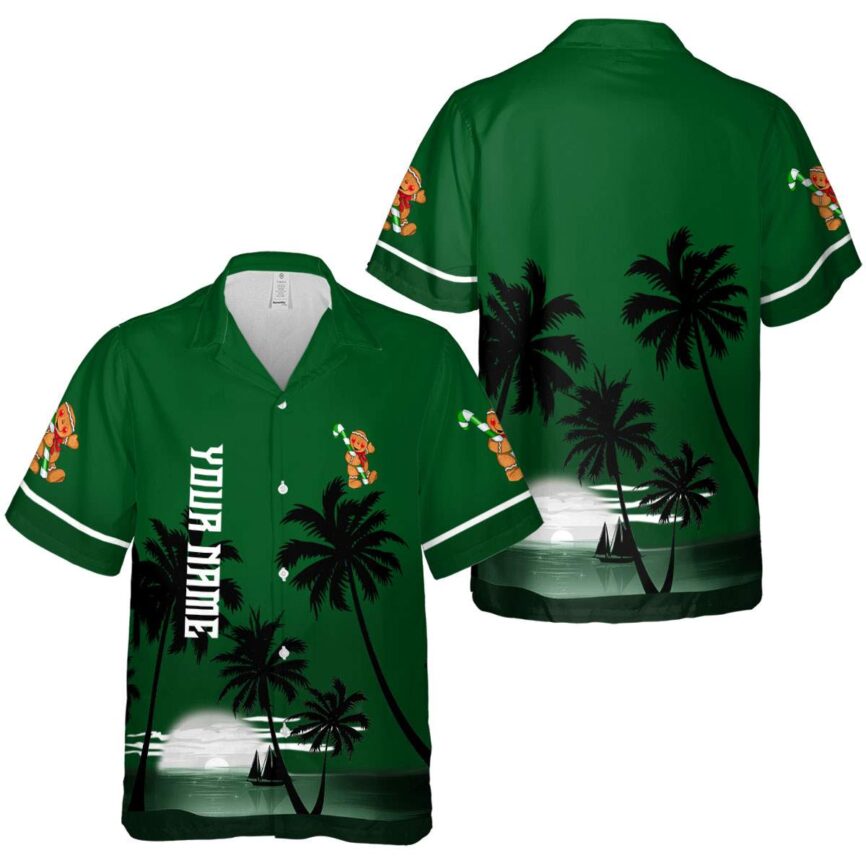 Customized Christmas Ocean Sunset Hawaiian Shirt Premium grade