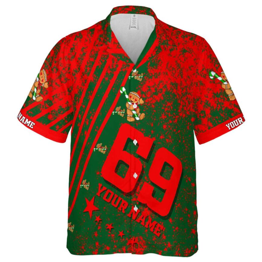 Customized Christmas Stripe Burst Hawaiian Shirt Fashion forward