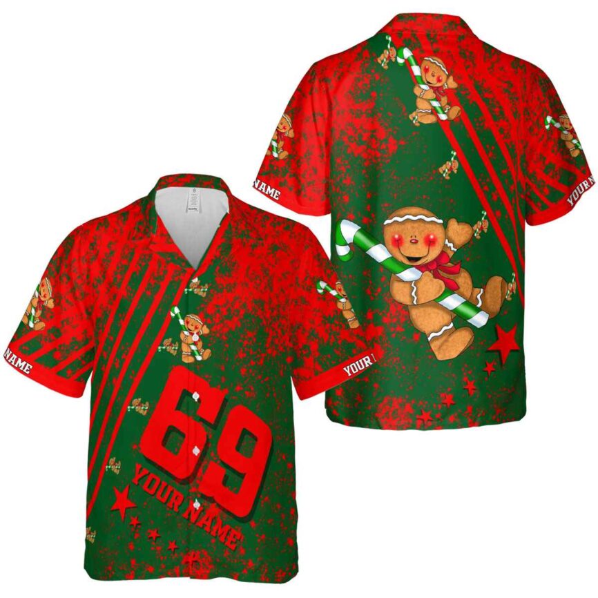 Customized Christmas Stripe Burst Hawaiian Shirt Premium grade