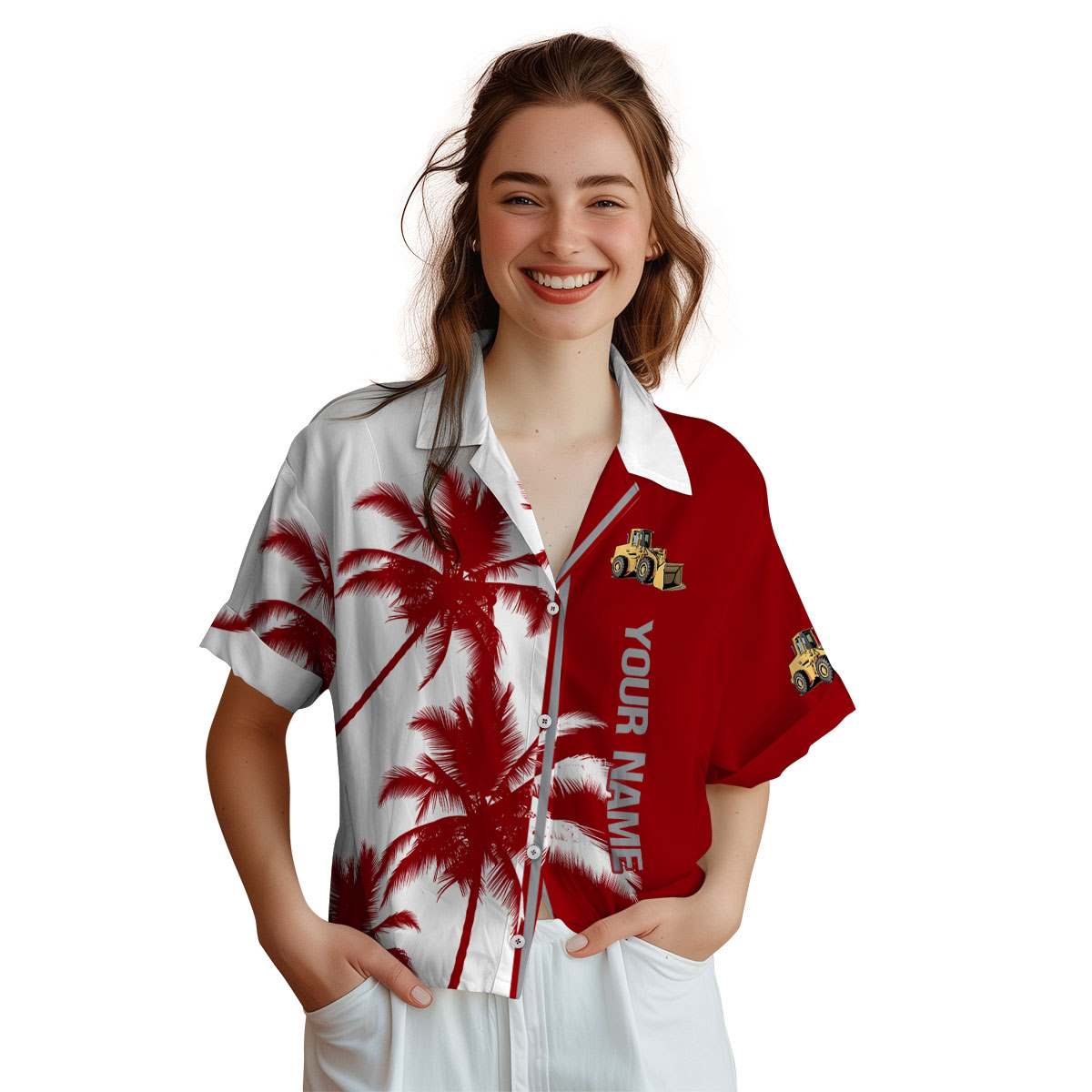 Customized Construction Beach Vibes Hawaiian Shirt Trendy Customized Construction Beach Vibes Hawaiian Shirt Trendy