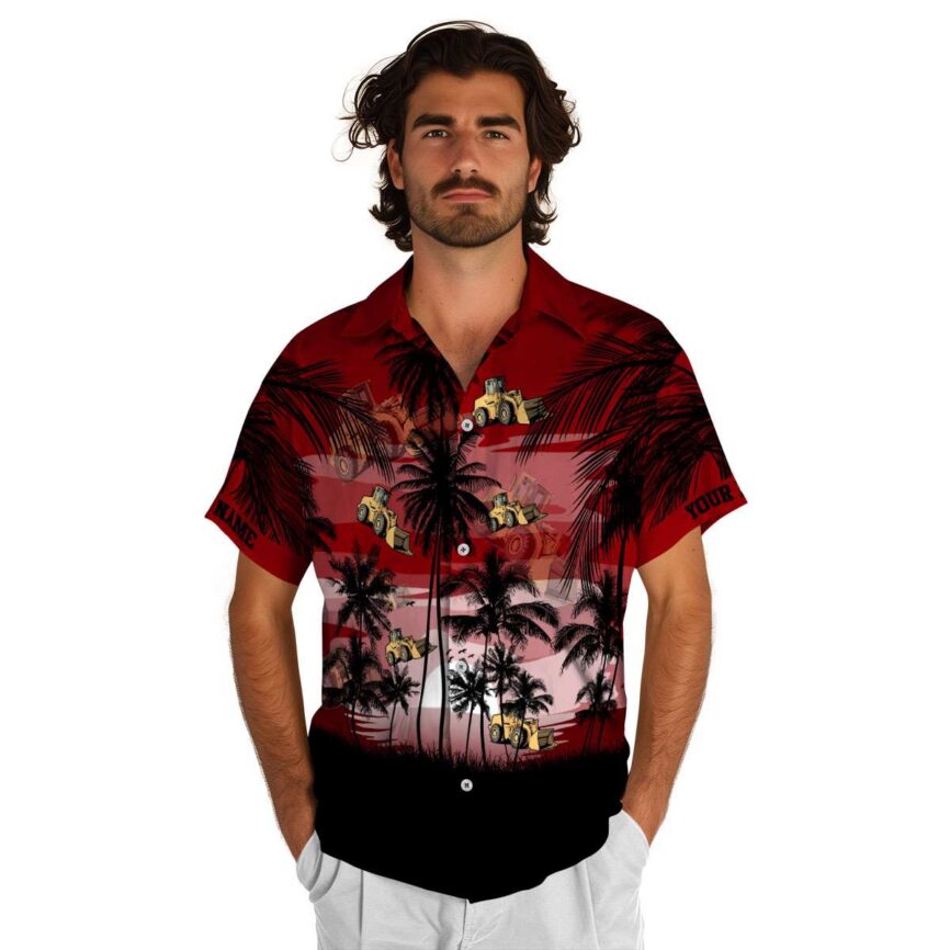 Customized Construction Island Scenery Hawaiian Shirt New Arrival