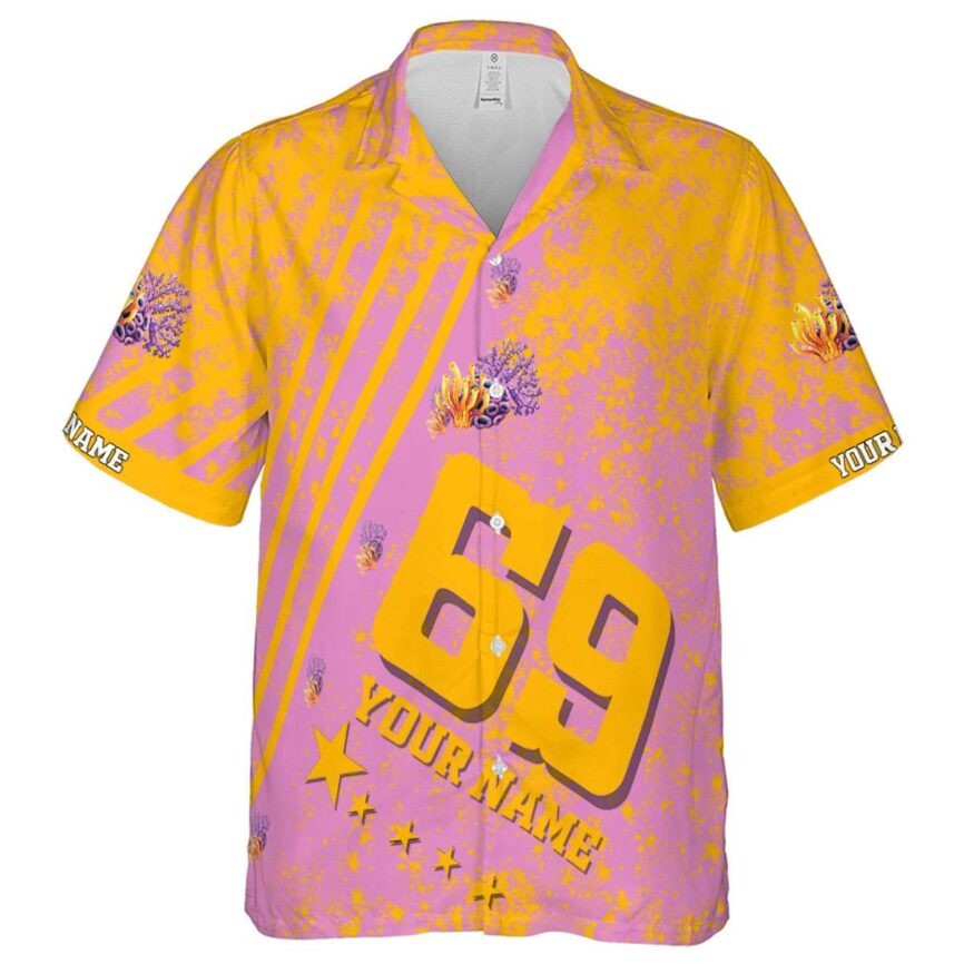 Customized Coral Stripe Burst Hawaiian Shirt Fashion forward