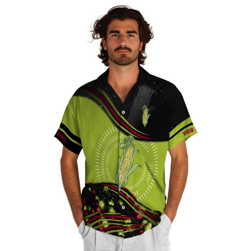 Customized Corn Dynamic Swirl Hawaiian Shirt New Arrival