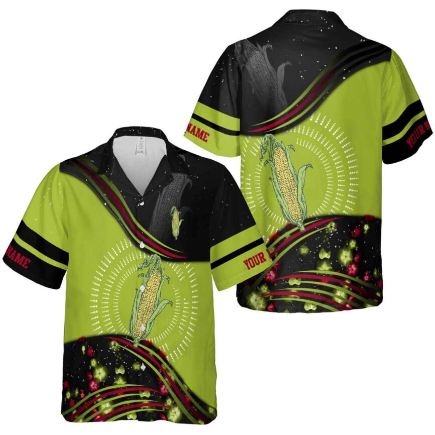 Customized Corn Dynamic Swirl Hawaiian Shirt Premium grade