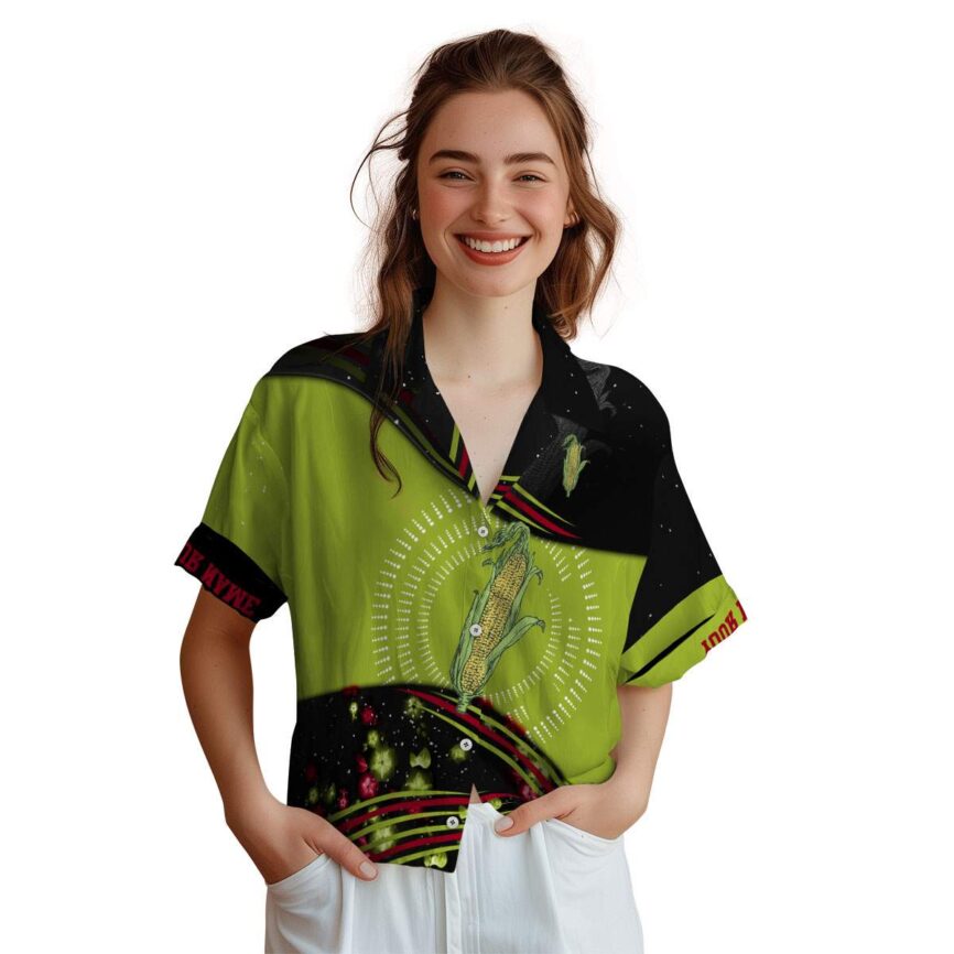 Customized Corn Dynamic Swirl Hawaiian Shirt Top rated