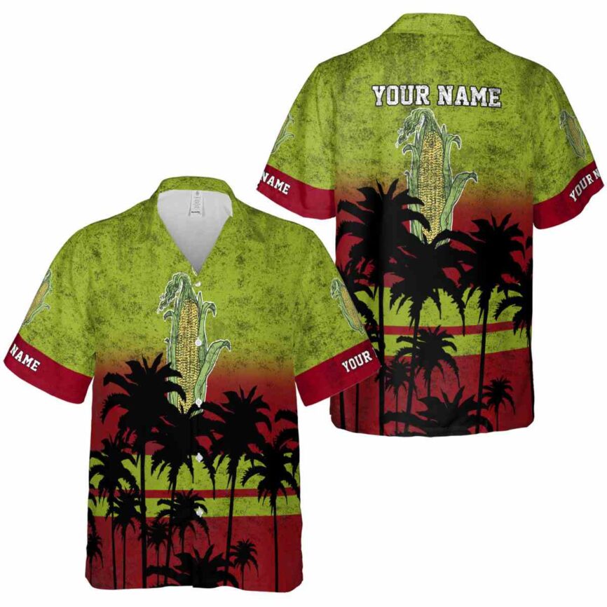 Customized Corn Sunset Gradient Hawaiian Shirt Premium grade