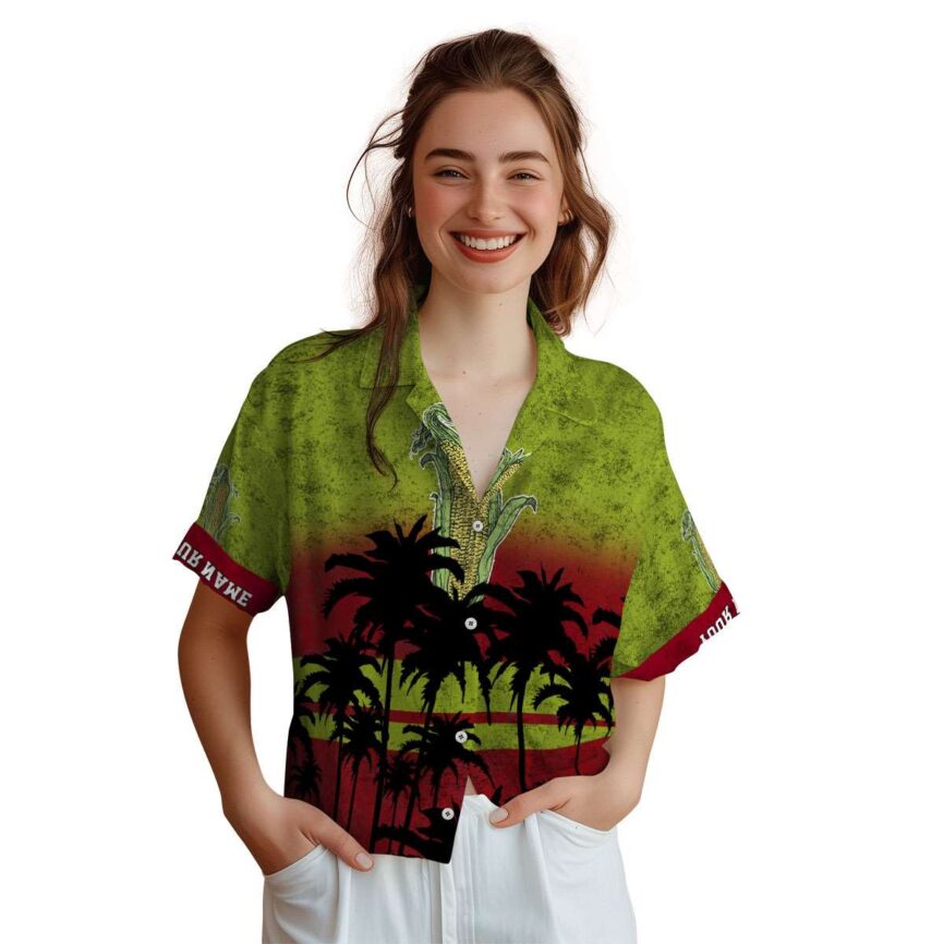 Customized Corn Sunset Gradient Hawaiian Shirt Top rated