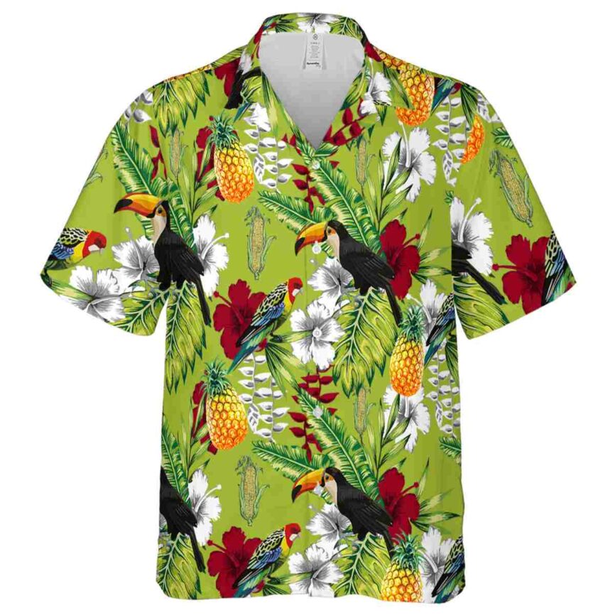Customized Corn Toucan Bird Hawaiian Shirt Fashion forward