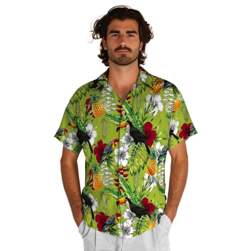 Customized Corn Toucan Bird Hawaiian Shirt New Arrival