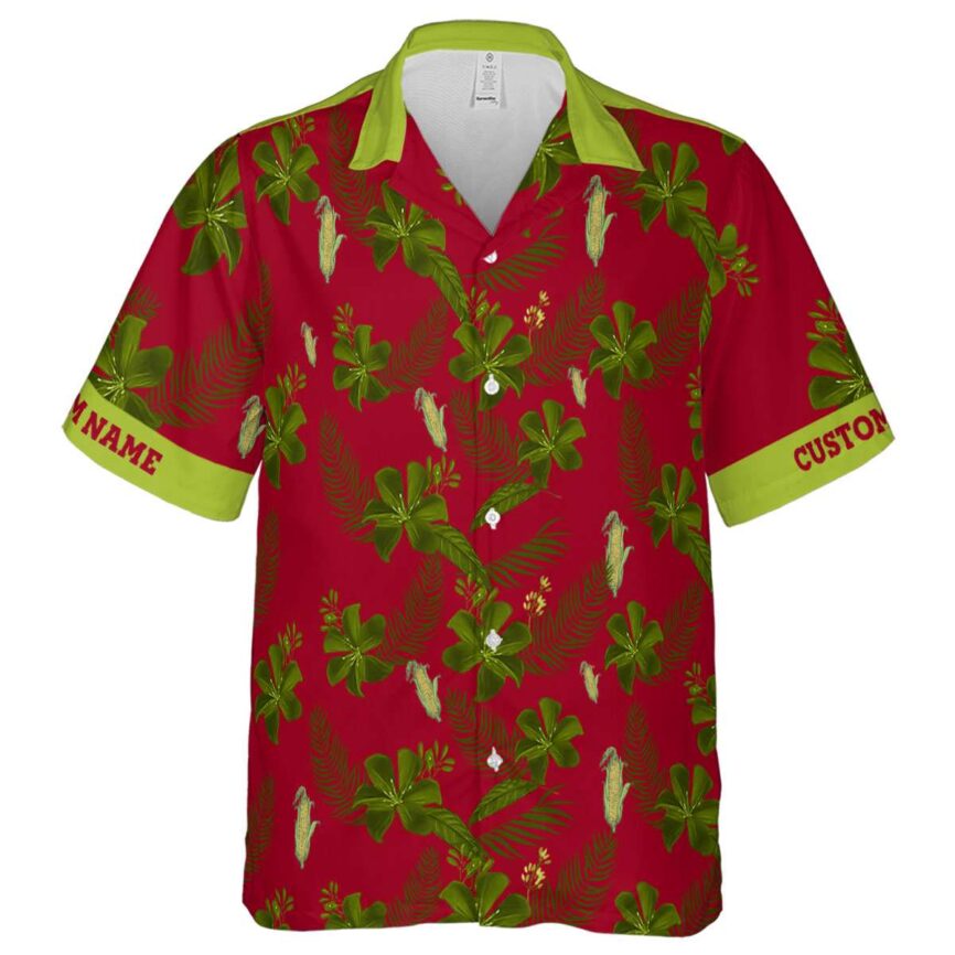 Customized Corn Tropical Flower Hawaiian Shirt Fashion forward