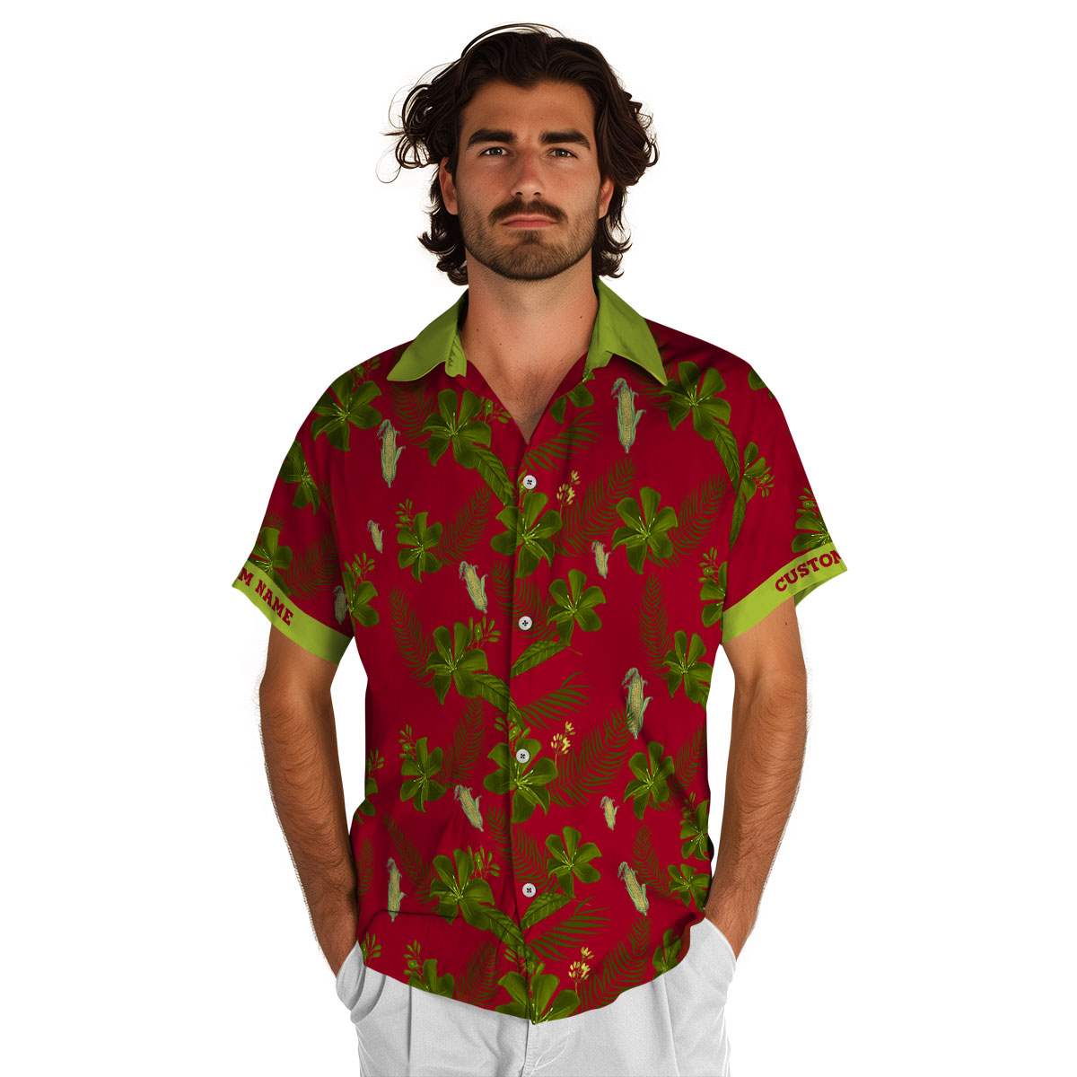 Customized Corn Tropical Flower Hawaiian Shirt New Arrival Customized Corn Tropical Flower Hawaiian Shirt New Arrival