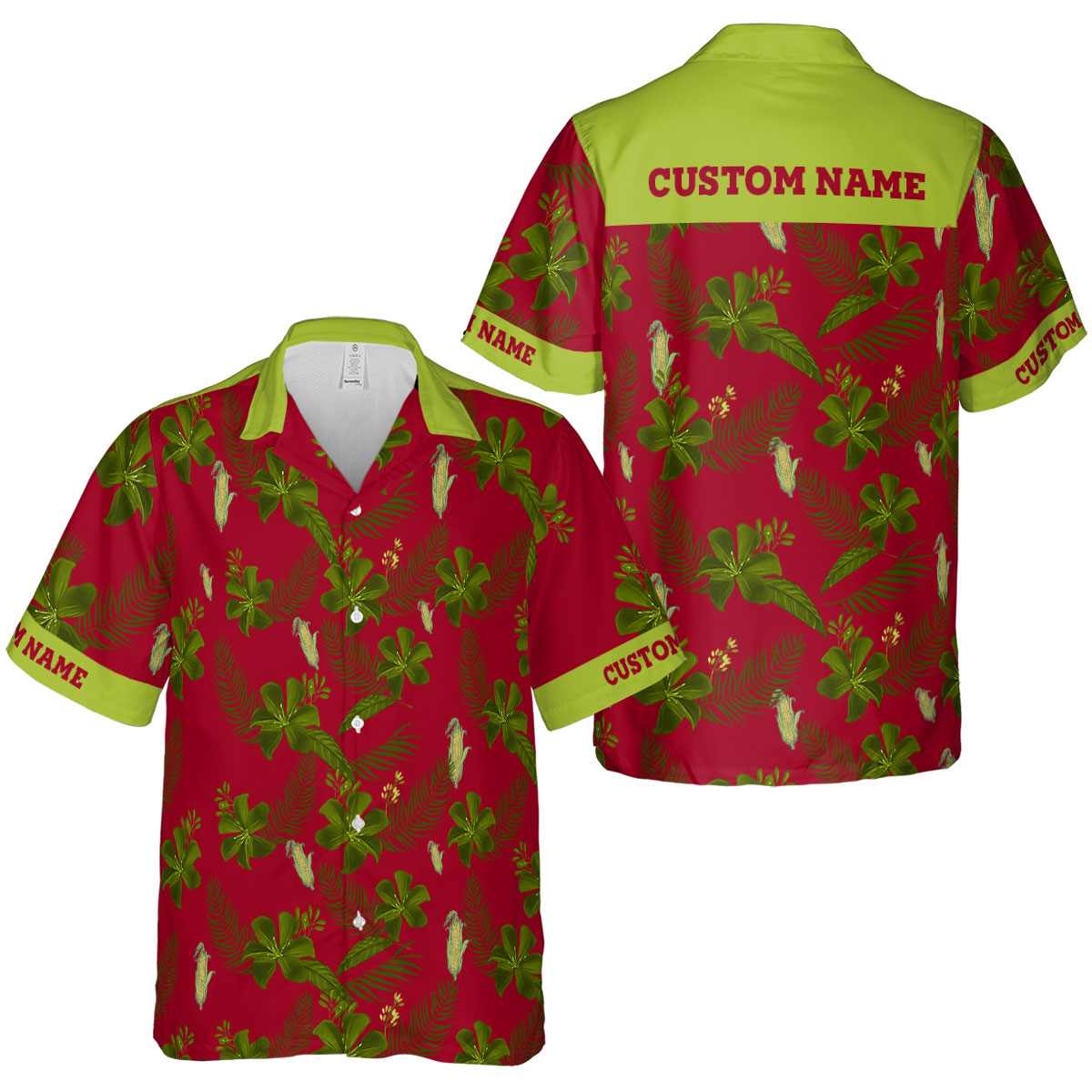 Customized Corn Tropical Flower Hawaiian Shirt Premium grade Customized Corn Tropical Flower Hawaiian Shirt Premium grade