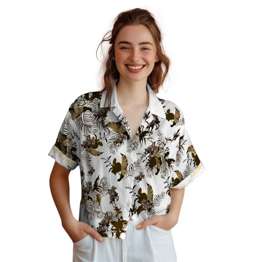 Customized Cowboy Leafy Accents Hawaiian Shirt Top rated
