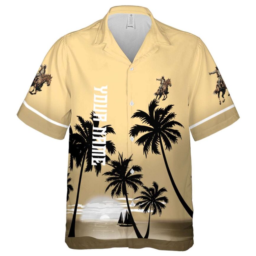 Customized Cowboy Ocean Sunset Hawaiian Shirt Fashion forward