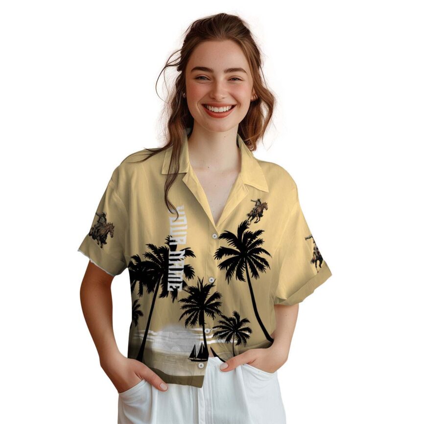 Customized Cowboy Ocean Sunset Hawaiian Shirt Top rated