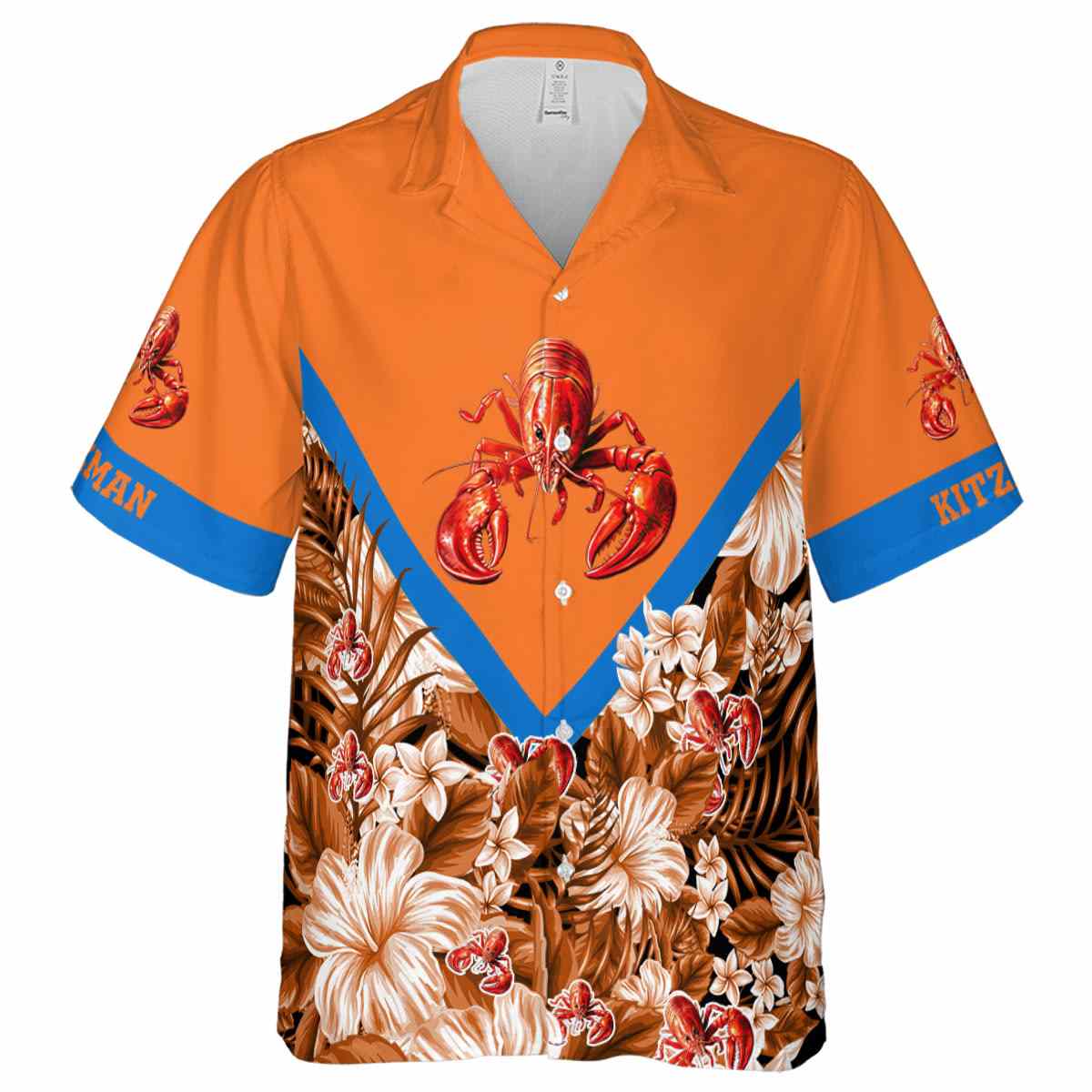 Customized Crawfish Bold Floral Number Hawaiian Shirt Fashion forward Customized Crawfish Bold Floral Number Hawaiian Shirt Fashion forward