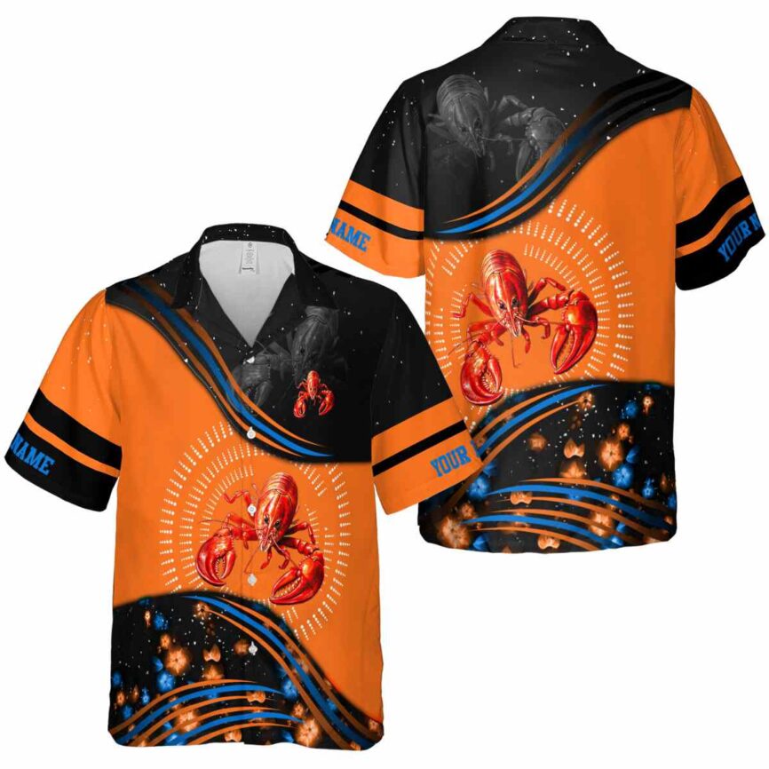 Customized Crawfish Dynamic Swirl Hawaiian Shirt Premium grade