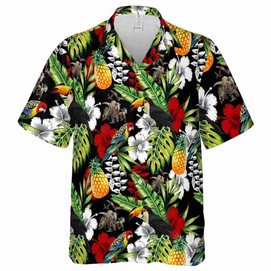Customized Dinosaur Toucan Bird Hawaiian Shirt Fashion forward