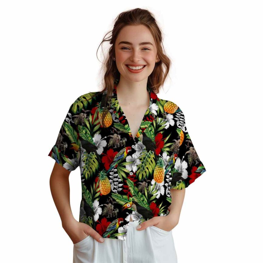 Customized Dinosaur Toucan Bird Hawaiian Shirt Top rated