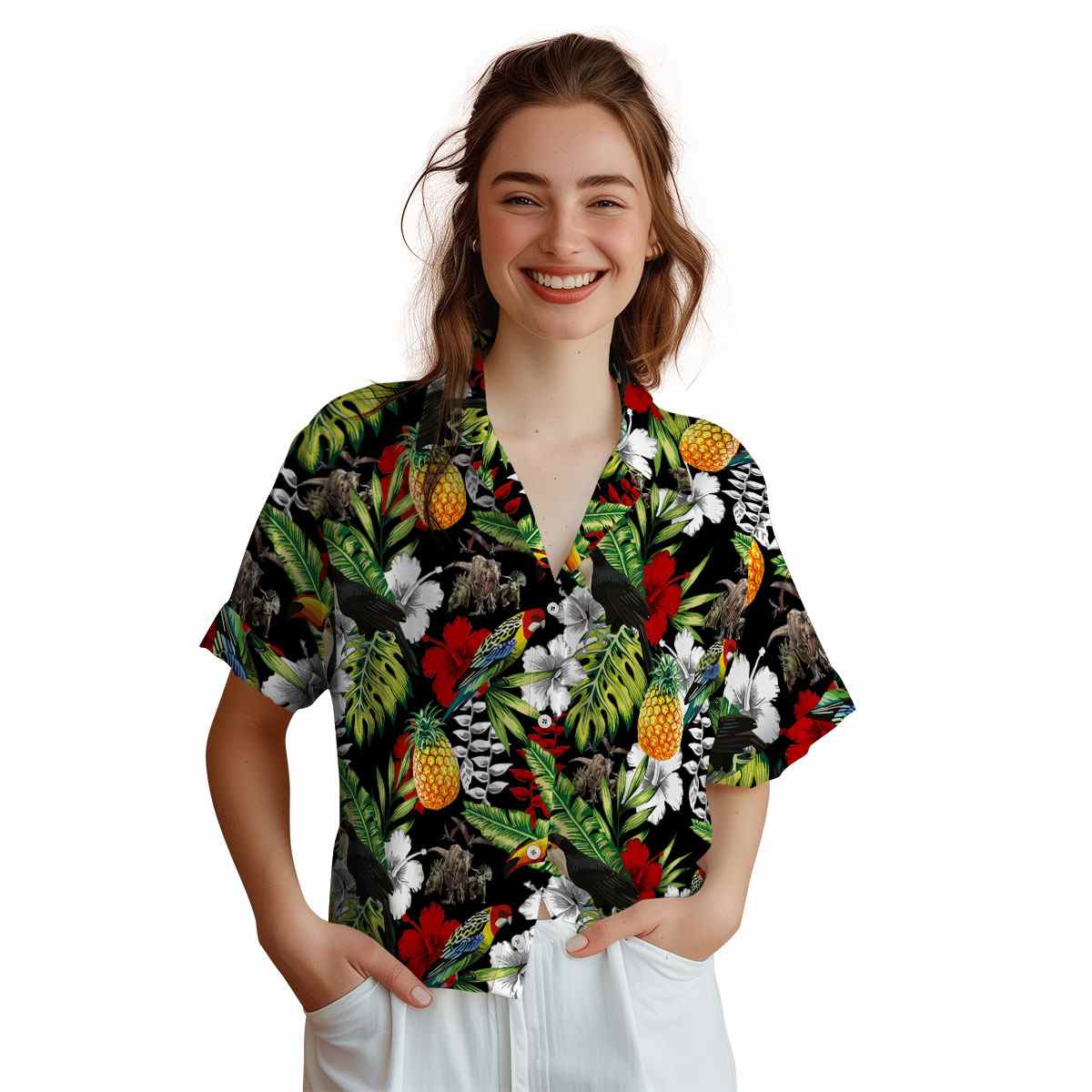 Customized Dinosaur Toucan Bird Hawaiian Shirt Top rated Customized Dinosaur Toucan Bird Hawaiian Shirt Top rated