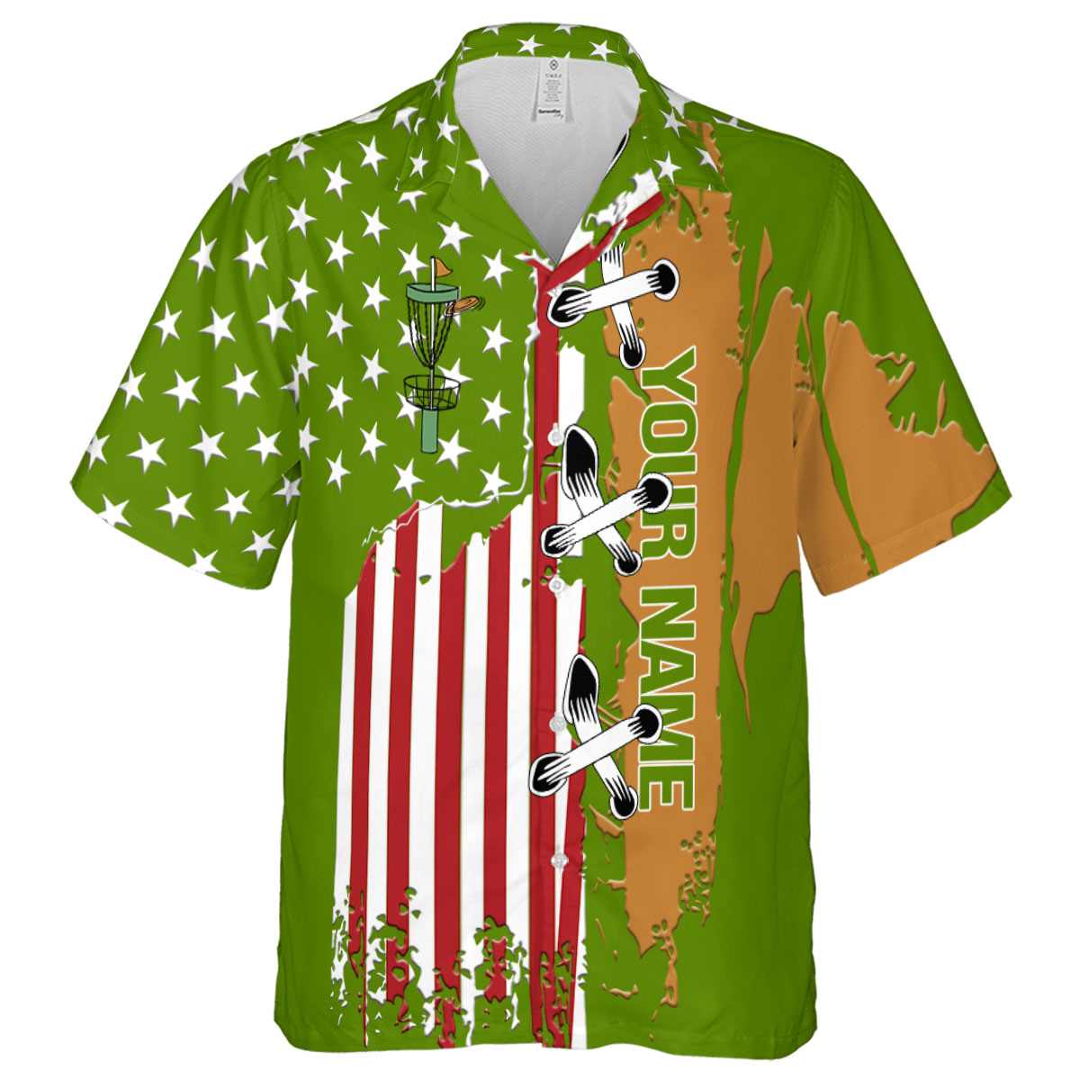 Customized Disc Golf Flag Stitches Hawaiian Shirt Fashion forward Customized Disc Golf Flag Stitches Hawaiian Shirt Fashion forward