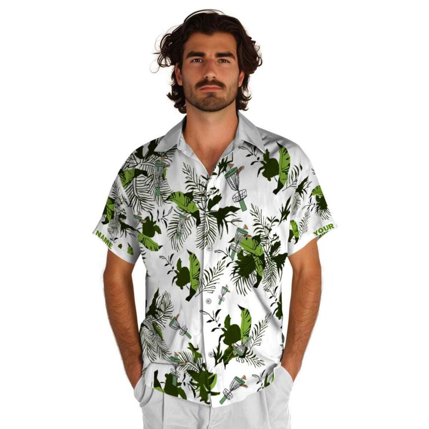 Customized Disc Golf Leafy Accents Hawaiian Shirt New Arrival