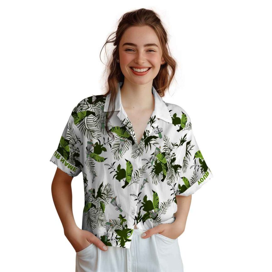 Customized Disc Golf Leafy Accents Hawaiian Shirt Top rated