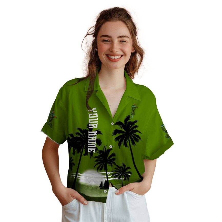 Customized Disc Golf Ocean Sunset Hawaiian Shirt Top rated