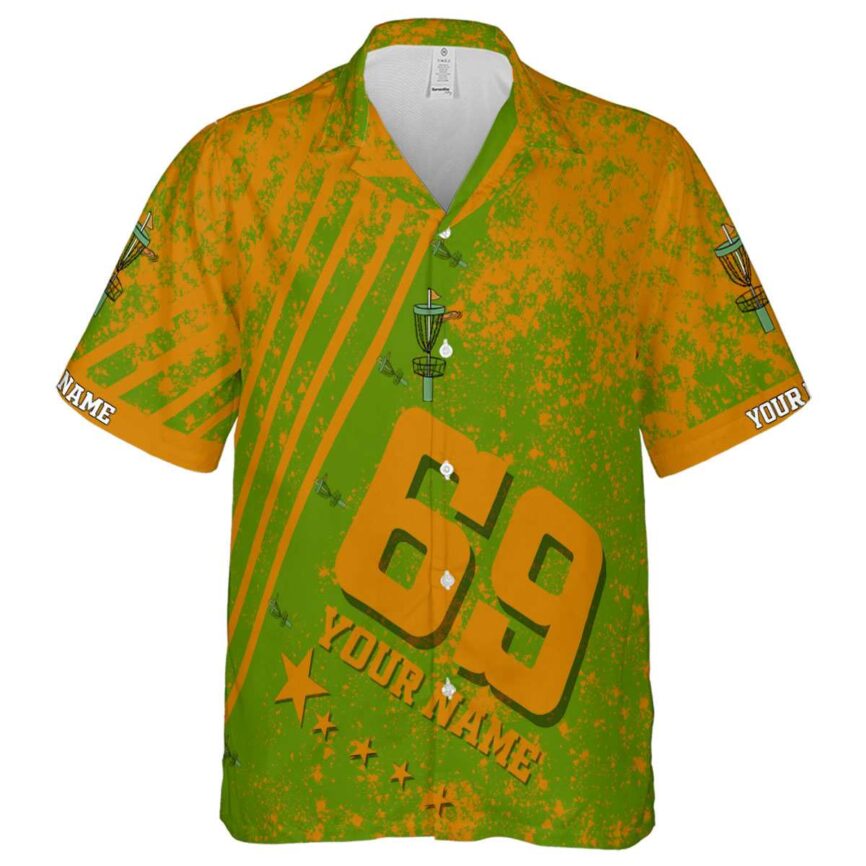 Customized Disc Golf Stripe Burst Hawaiian Shirt Fashion forward