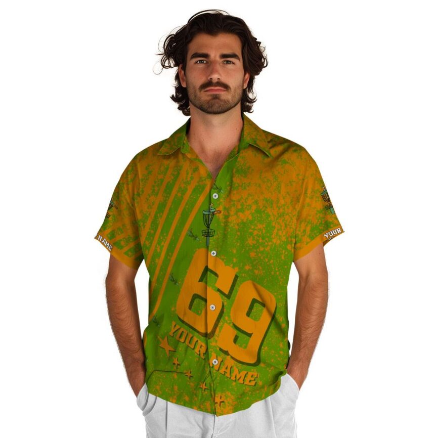 Customized Disc Golf Stripe Burst Hawaiian Shirt New Arrival