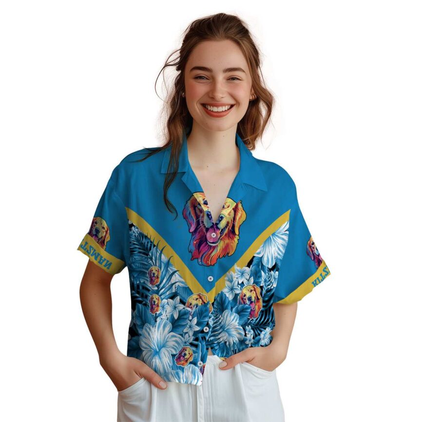 Customized Dog Bold Floral Number Hawaiian Shirt Top rated