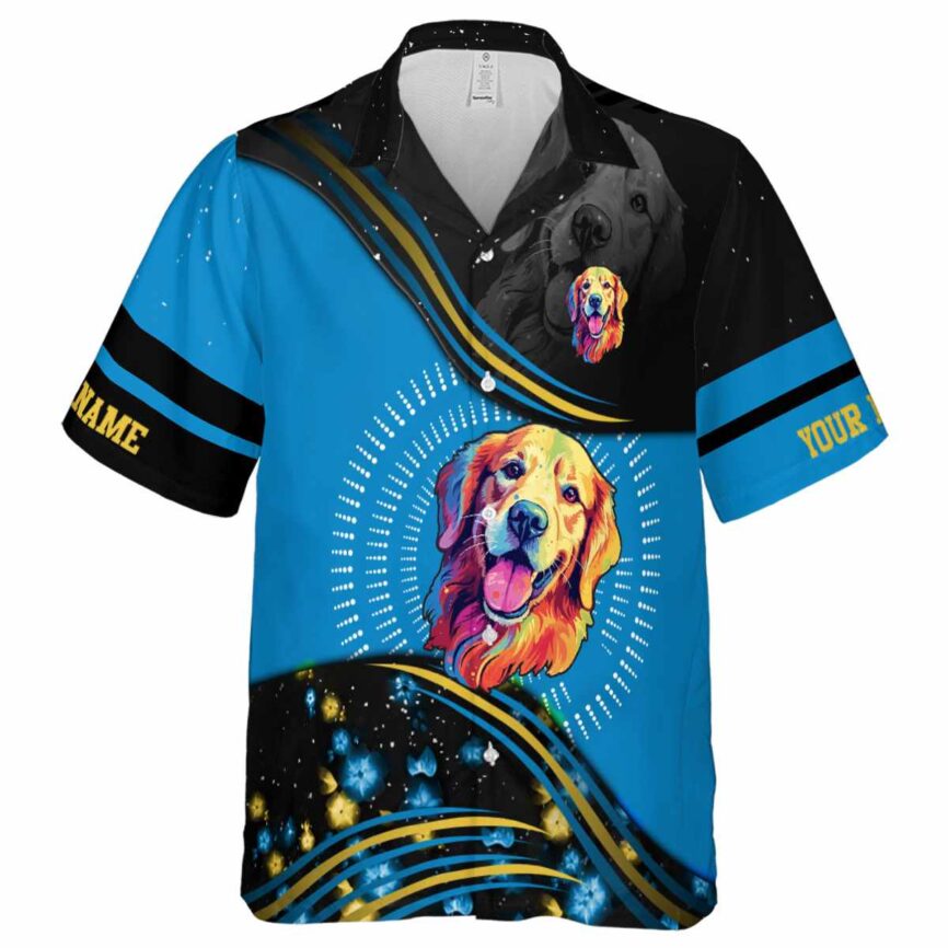 Customized Dog Dynamic Swirl Hawaiian Shirt Fashion forward