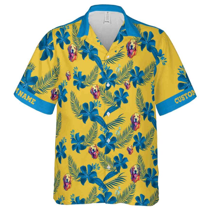 Customized Dog Tropical Flower Hawaiian Shirt Fashion forward