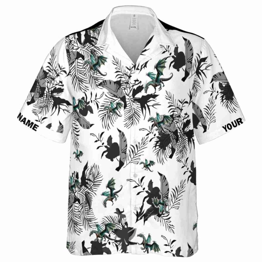 Customized Dragon Leafy Accents Hawaiian Shirt Fashion forward