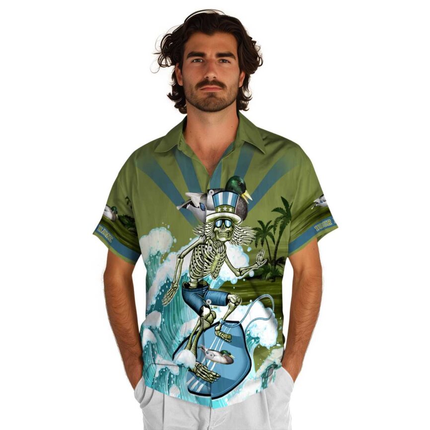 Customized Duck Grateful Dead Motif Hawaiian Shirt New Arrival