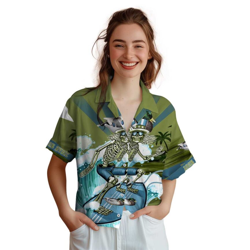 Customized Duck Grateful Dead Motif Hawaiian Shirt Top rated