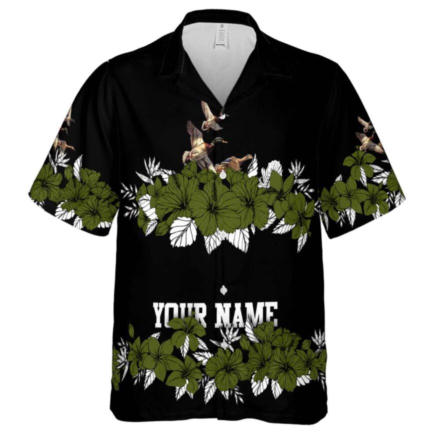 Customized Duck Hibiscus Band Hawaiian Shirt Fashion forward
