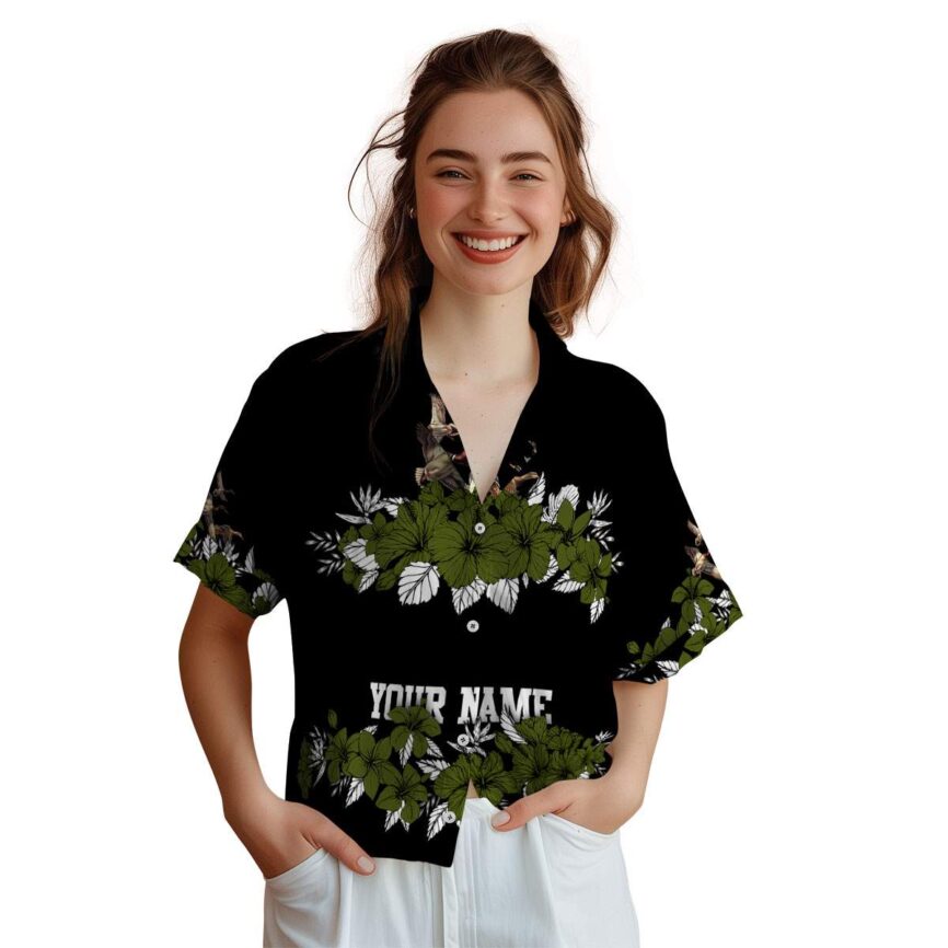 Customized Duck Hibiscus Band Hawaiian Shirt Top rated