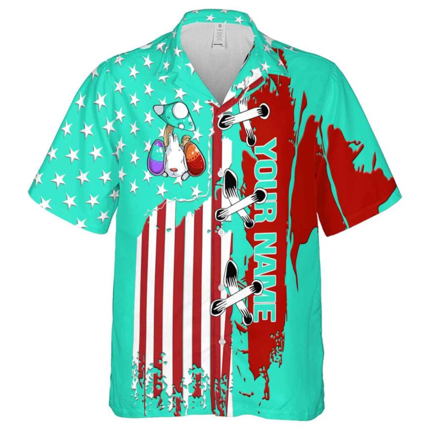 Customized Easter Flag Stitches Hawaiian Shirt Fashion forward