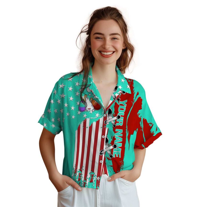 Customized Easter Flag Stitches Hawaiian Shirt Top rated