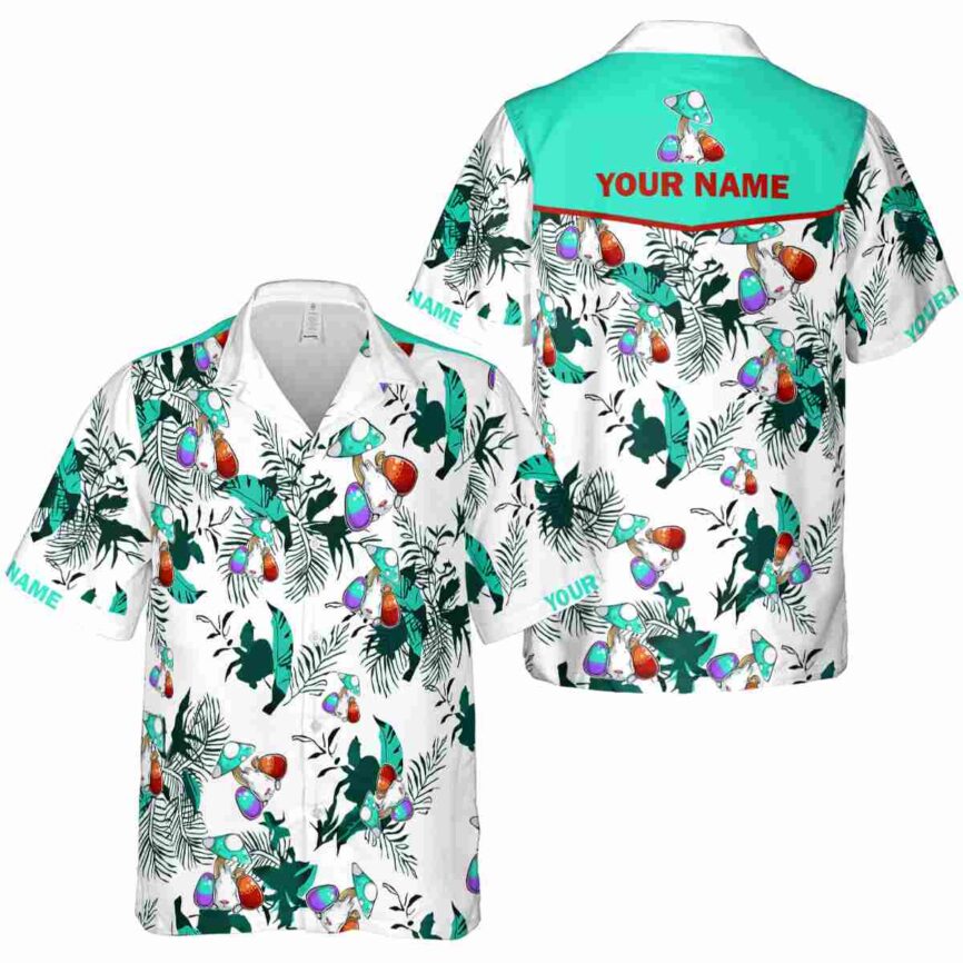 Customized Easter Leafy Accents Hawaiian Shirt Premium grade