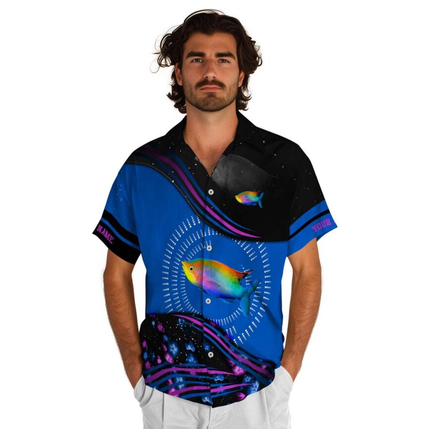 Customized Fish Dynamic Swirl Hawaiian Shirt New Arrival